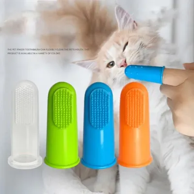 Kedi Köpek Parmak Diş Fırçası. 20'li Paket