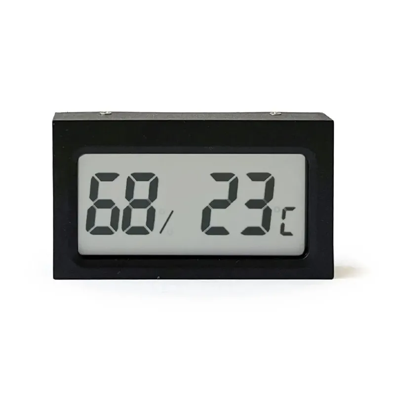Digitales Thermometer/Hygrometer, schwarz (misst Luftfeuchtigkeit und Temperatur)