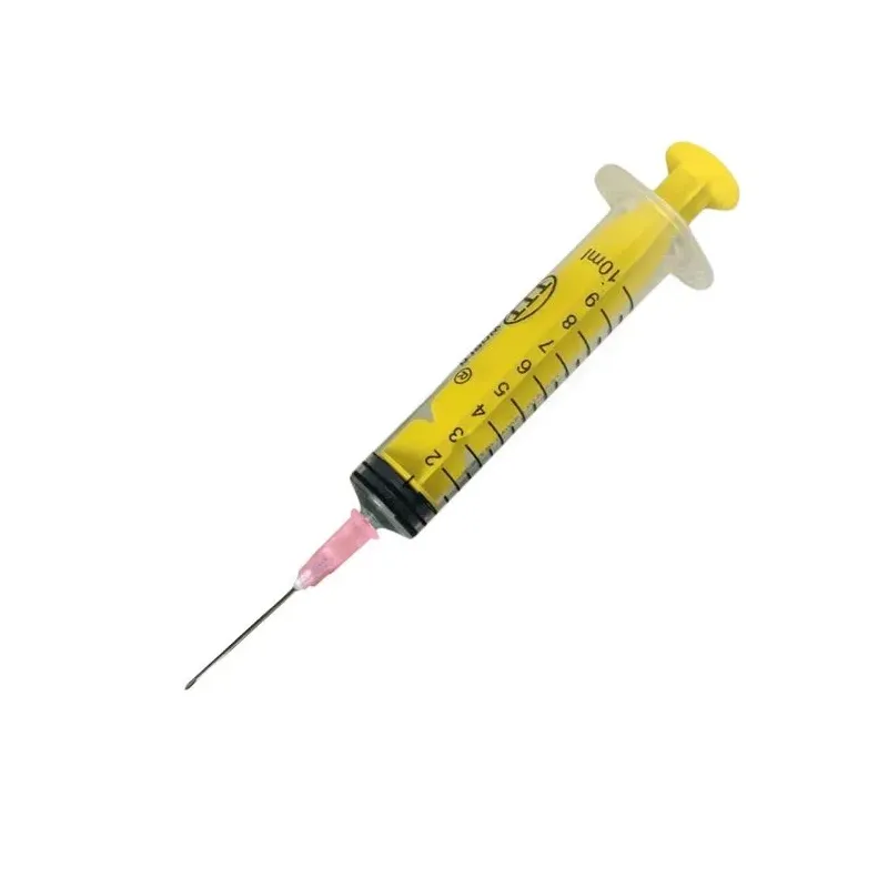 TTT Plastik Enjektör. 10 ml. Contalı. 18G Pembe İğneli