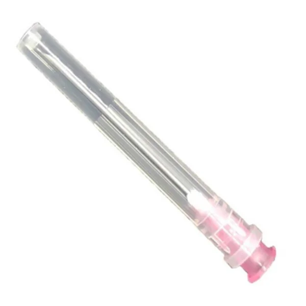 1.20 x 38 mm 18G x 1 1/2 Çəhrayı Steril Şpris İynəsi (100 ədəd)