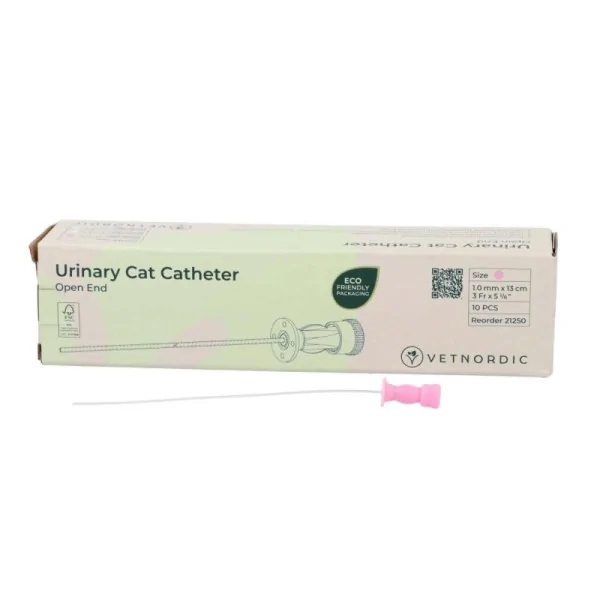 Sterile Cat Urinary Catheter 1.0x130 mm Without Chuck (Pack of 10)