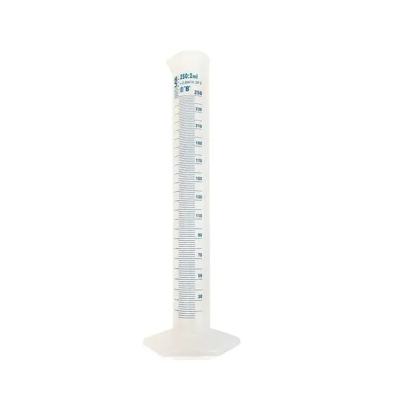 Isolab Plastik Ölçmə Silindri. 250 ml. Mavi Tərəzi.