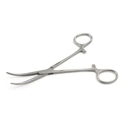 Kruuse Hemostatik Pens. 16 cm / 6.3, Eğri (Kavisli Model)