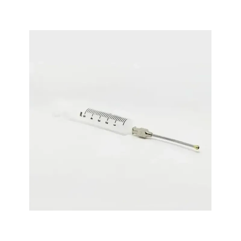 Kuş Besleme Enjektörü. Plastik. 5 ml + 16G Çelik Kanül. Düz