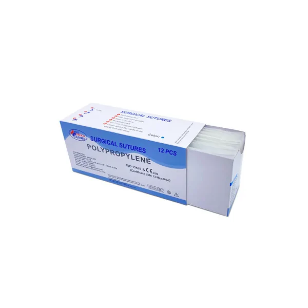 Non-absorbable Polypropylene Thread USP 2/0 26 mm Sharp 3/8 75 cm 12-Pack