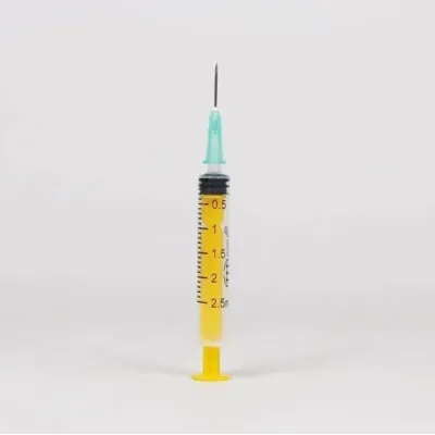 TTT Plastik Enjektör. 2 ml. Contalı. 21G Yeşil Kısa İğneli