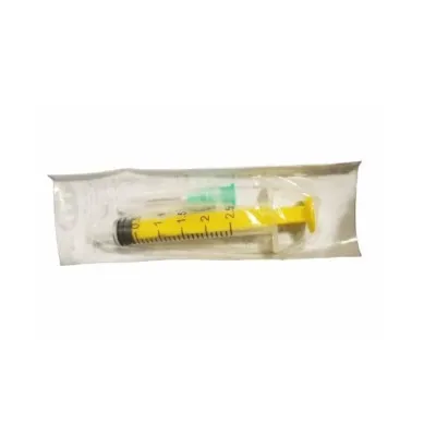 Farm & Veterinary: TTT Plastic Syringe. 2 ml. Gasketed. 21G Green Kisa with Needle