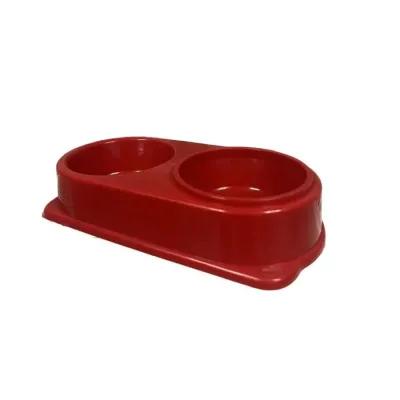 Plastik Pişik İt Mama və Su Qabı. İki Bölmeli ( 2x 250 ml ) – 