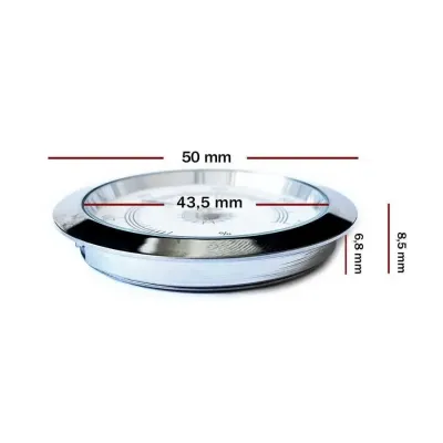 Nem Ölçer Higrometre. Analog. Metal Çerçeve. Gri-Beyaz. 50 mm