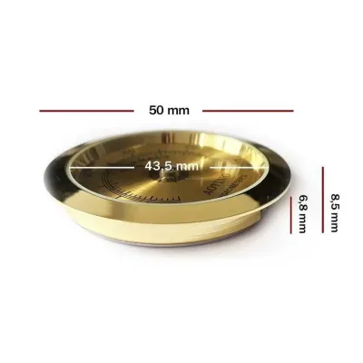 Farm & Veterinary: Nem Gauge Higrometre. Analog. Metal Cerceve. Yellow. 50 mm