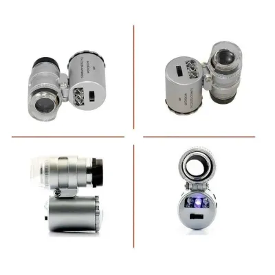 Ledli Mini Büyüteç 60X