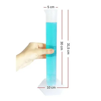 Isolab Plastik Ölçmə Silindri. 250 ml. Relyefli Tərəzi. – 
