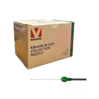 Farm & Veterinary: Blood Collection Needle 0.8x38 mm (21G x 1½) Green (100 Pcs)