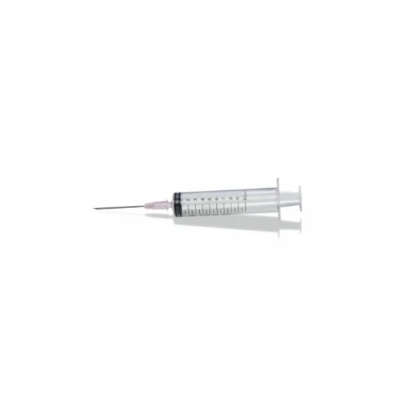 10 cc Disposable Syringe with Pink Needle