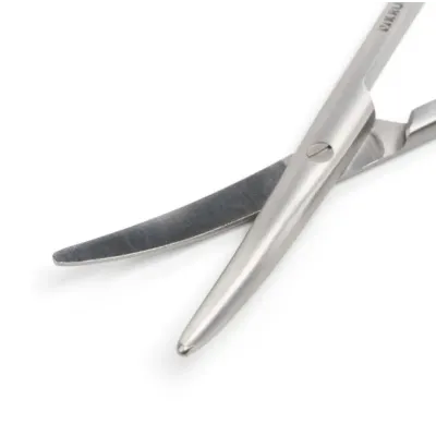 Kruuse-Vet Metzenbaum Makas. 14,5 cm / 5.7, Künt / Künt. Eğri