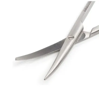 Kruuse-Vet Metzenbaum Makas. 14,5 cm / 5.7, Künt / Sivri. Eğri