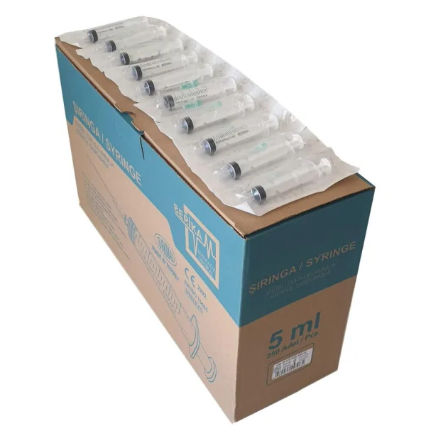 5 ml 3 Stück sterile Spritze – 250 Stück