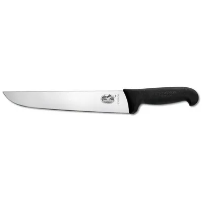 Farm & Veterinary: Victorinox Butcher Knife. 18 cm. Black Handle
