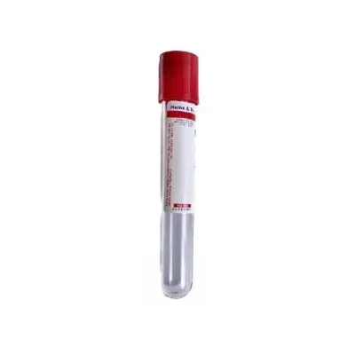 Farm & Veterinary: Vacuum Tube. 10 ml. Clot Activator. Red Cap (1 Pcs)