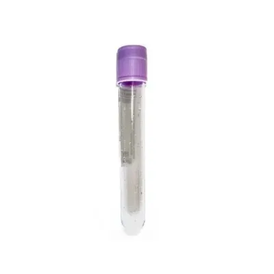 Ferma və Baytarlıq: Vakuum Borusu. 10 ml. K3 EDTA-lı. Bənövşəyi Qapaqlı (1 Adet)