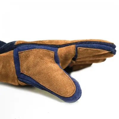 Farm & Veterinary: Cat Tutma Glove. 50 cm. Dis Gecirmez ( Lacivert / Taba )