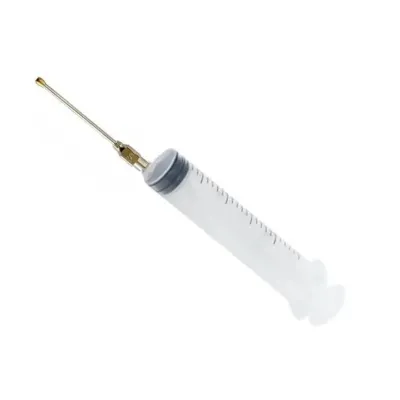 Quş yemləmə şprisi. Plastik. 10 ml + 14 q Polad Kanül. Düz. – 