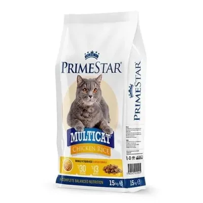 PRIMESTAR Yetişkin Kedi Maması Multicat (Chicken Rice) 15 kg