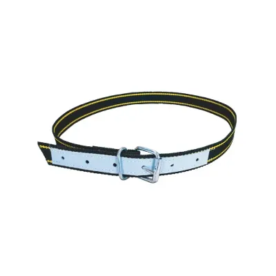 Farm & Veterinary: Cattle Neck Numbering Strap. Leather. Buckle Model. 130 cm. Black / Yellow