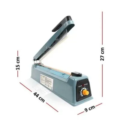 30 cm Poşet Ağzı Kapama Yapıştırma Makinası. Metal Gövdeli Model