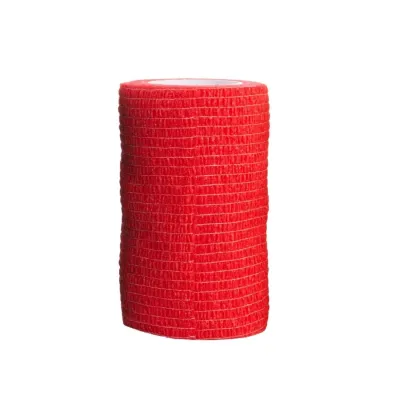 Farm & Veterinary: VetDaily Flexible Cohesive Bandage. Red. 10 cm x 4.5 metre