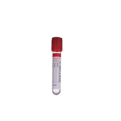 Vakumlu Tüp. 5 ml. Clot Activator. Kırmızı Kapaklı (1 Adet)