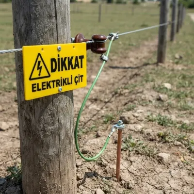 Farm & Veterinary: Elektrikli Cit Uyari Levhasi