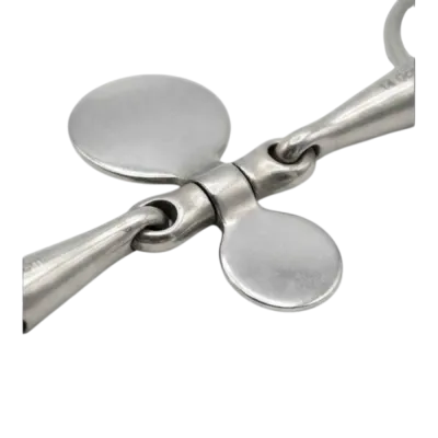 At eğitimi için paslanmaz çelik dil ve damak baskılı spoon gem