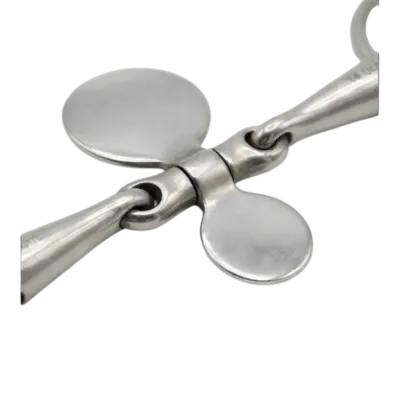 At eğitimi için paslanmaz çelik dil ve damak baskılı spoon gem