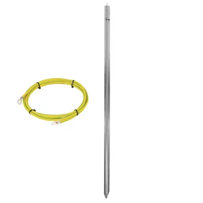 Electric fence line grounding rod, 100 cm fence grounding stake.