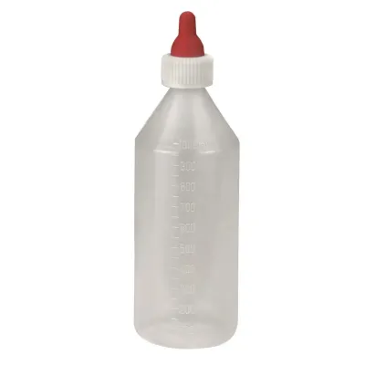 Hanging lamb and kid feeding bottle, 1000 ml, small animal feeder bucket.