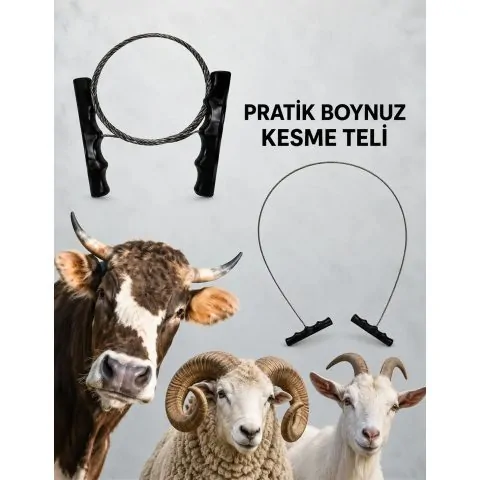 Boynuz Kesme Teli ve Sabit kulp 75 cm