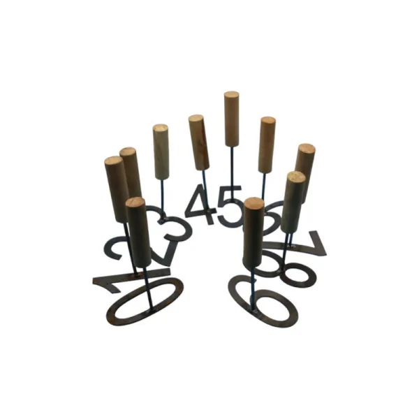 Sheep Numbering Stamp Set with Wooden Handle, 12 cm