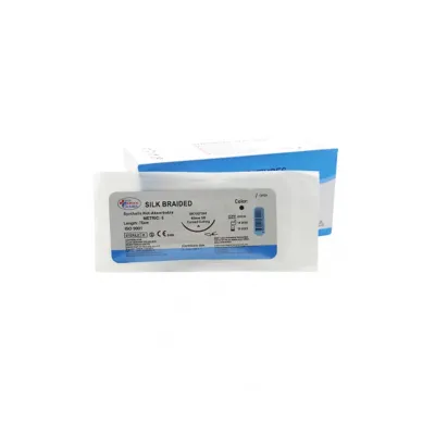 USP 1 ipek iplik cerrahi ameliyat ipliği 40 mm keskin iğne yapısı