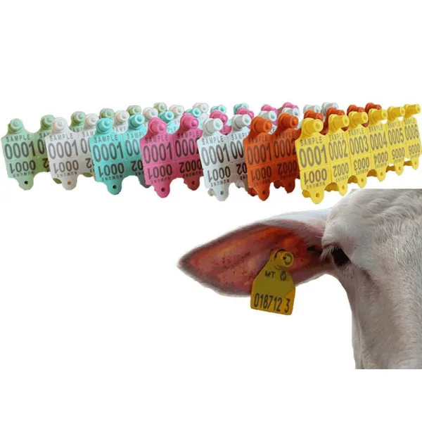 Small Livestock Ear Tag with Metal Tip