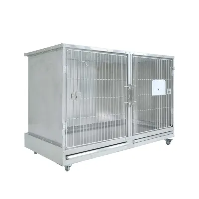  Veteriner klinikleri için paslanmaz Vincage 20 köpek kafesi