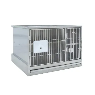 Veteriner klinikleri için paslanmaz Vincage 10 kedi kafesi