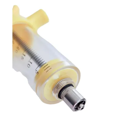 Adjustable 30 cc mica injector body design.