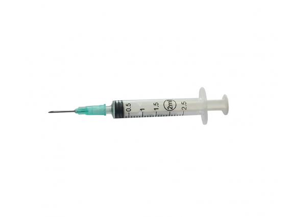 2 cc Yeşil Kısa Uçlu Aşı Enjektörü - 350 Adet