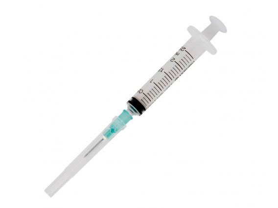 2 cc Yeşil Kısa Uçlu Aşı Enjektörü