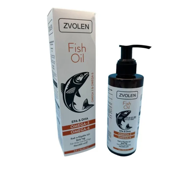 Zvolen Fish Oil Omega 3-6 Fish Oil for Cats and Dogs 200 ML