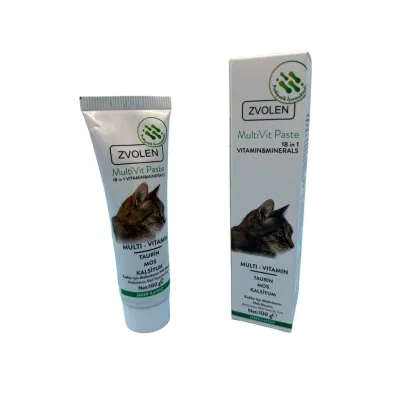 Zvolen MultiVit Taurin ve Kalsiyum Multivitamin Kedi Macunu 100 ML - Hemen Satin Al! | Modern Çiftlik