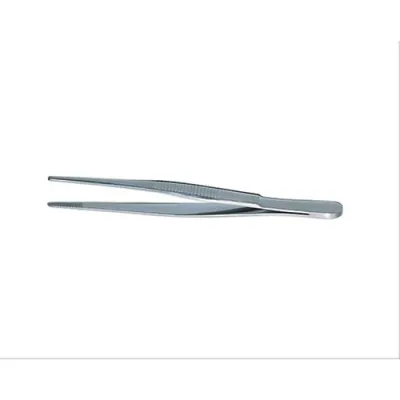  20 cm boyunda düz künt uç penset paslanmaz çelik laboratuvar aparatı