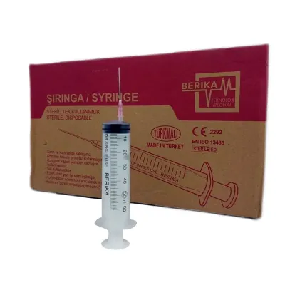 50 cc 3 Parça Pembe Uçlu Steril Enjektör - Dogru Doz, Güvenli Uygulama | Modern Çiftlik