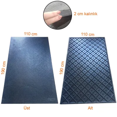 Rezin qab heyvan yatağı 110x190x2 sm inək yatağı tövləsi rahatlığı üçün döşək